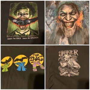 Joker from Batman T Shirt lot of 4!!!
